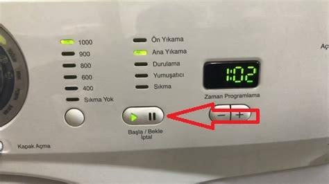 arçelik çamaşır makinesi program resetleme