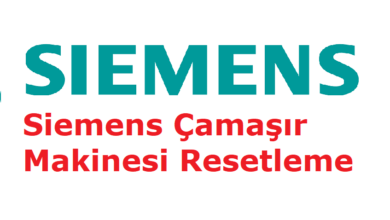 Siemens Çamaşır Makinesi Resetleme
